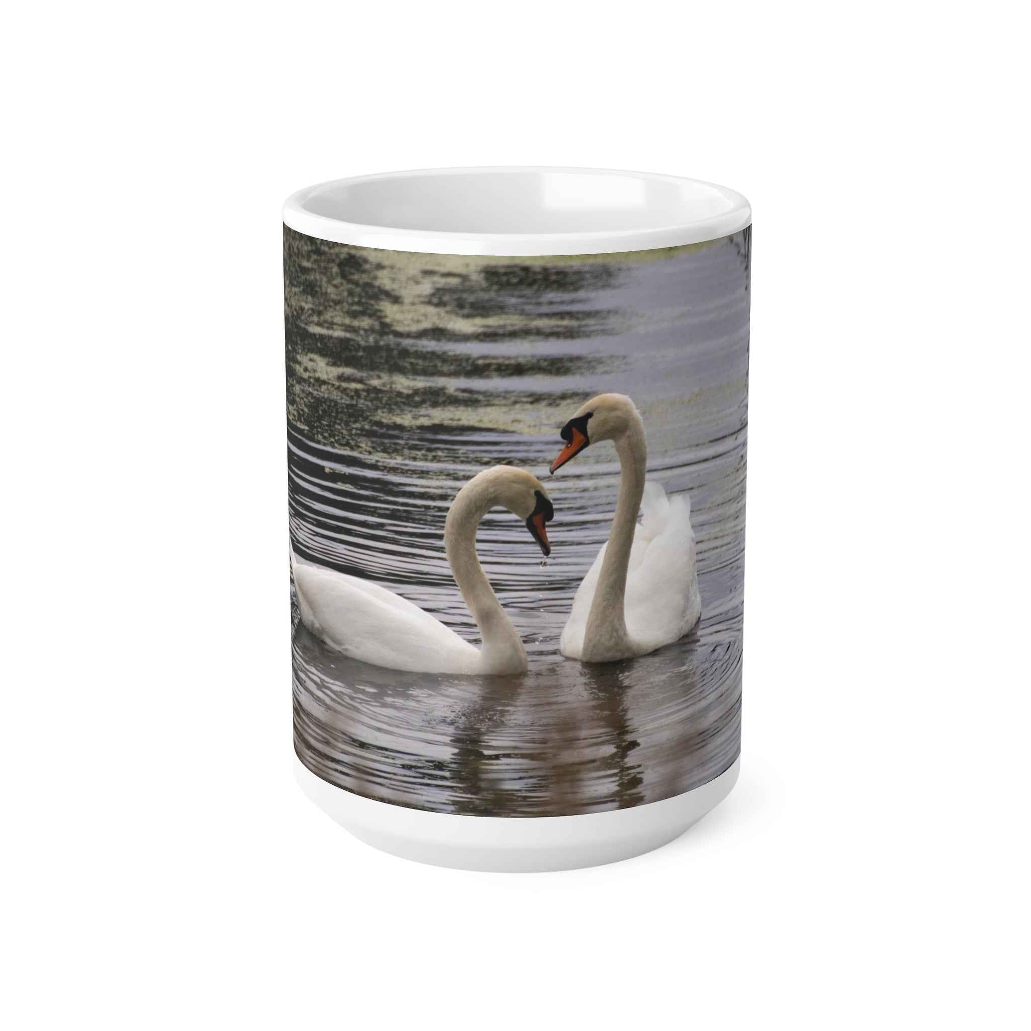 Swan Themed Ceramic Coffee Mug - 11oz & 15oz