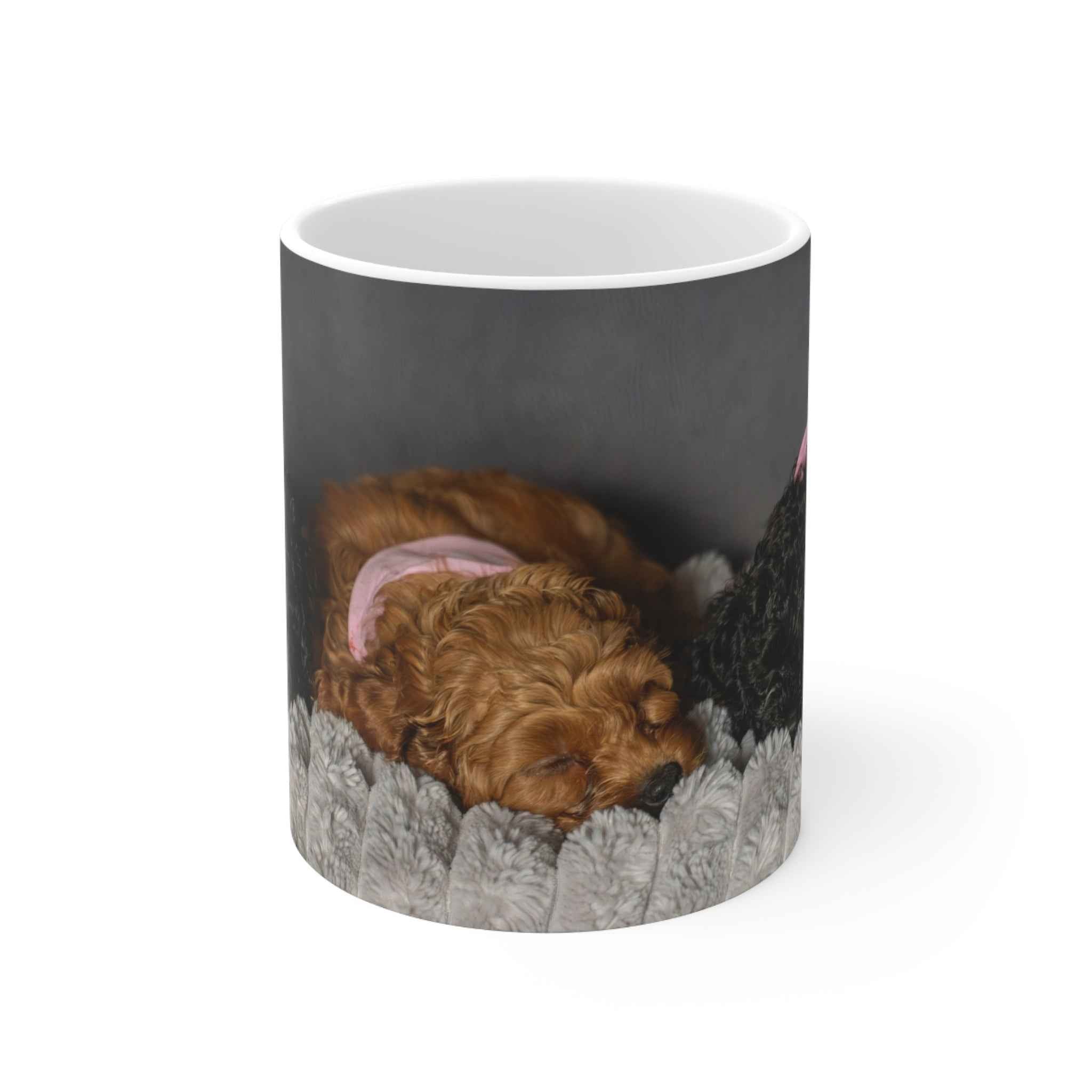 Sleeping Puppies Design Coffee Mug - 11oz & 15oz