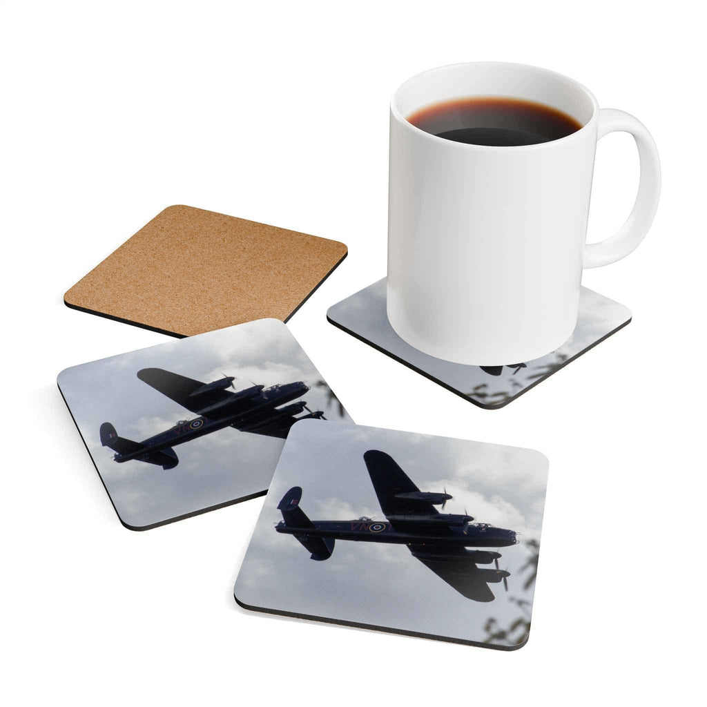 Lancaster Bomber Cork Coaster Set
