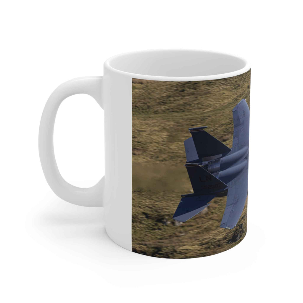 F-15 Fighter Jet Ceramic Coffee Mug – Aviation Photo 11oz & 15oz