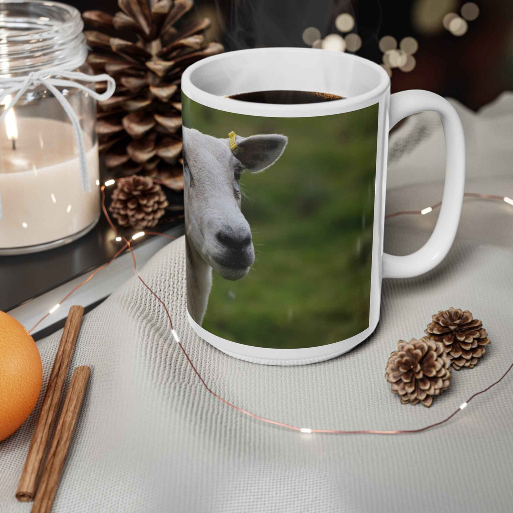 Lake District Sheep Photo Ceramic Mug - Cute Sheep Mug 11oz & 15oz