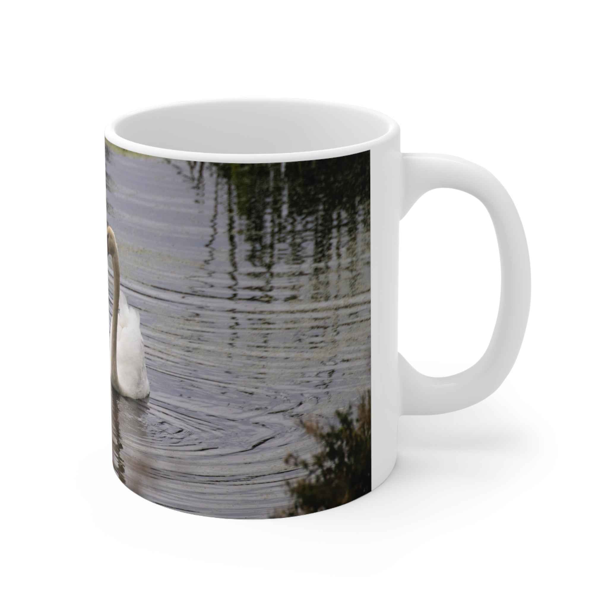 Swan Themed Ceramic Coffee Mug - 11oz & 15oz