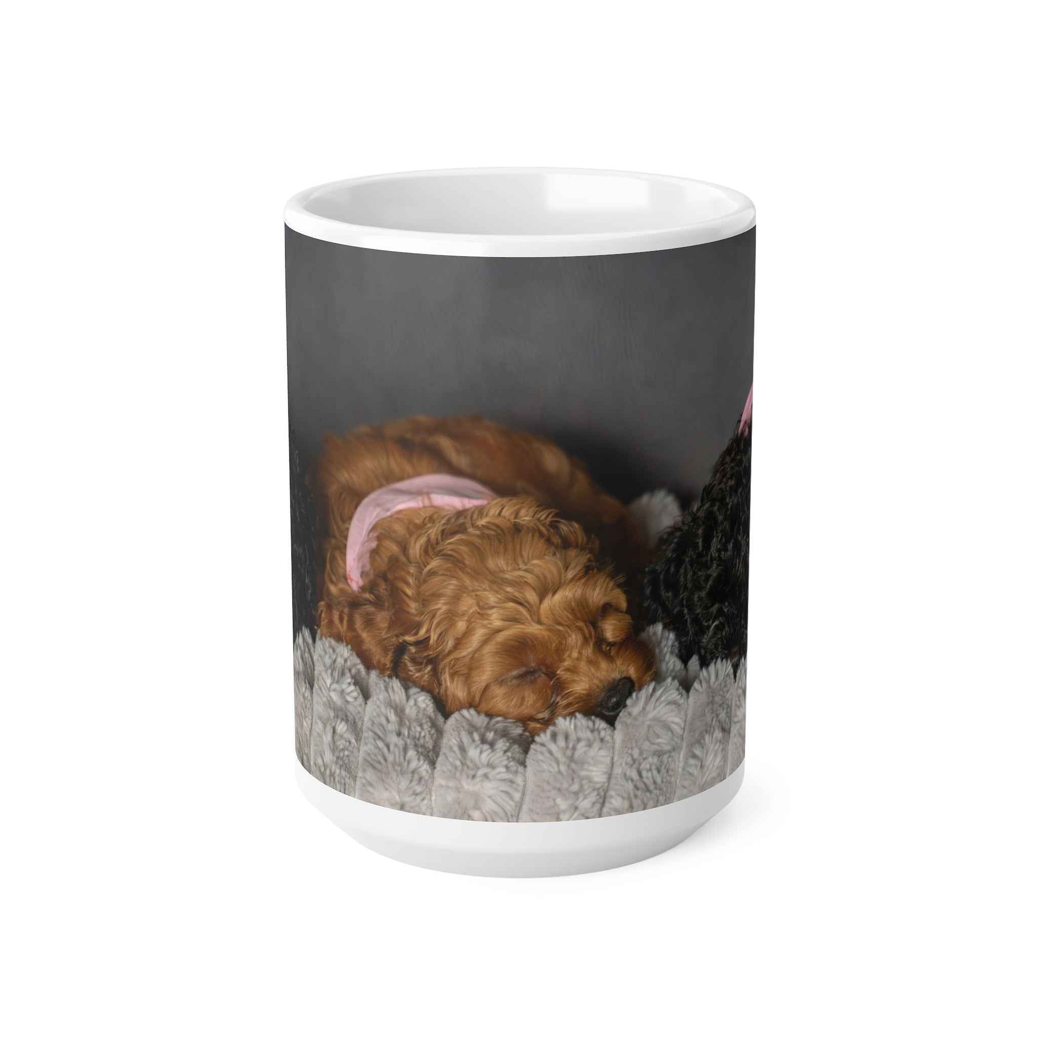 Sleeping Puppies Design Coffee Mug - 11oz & 15oz