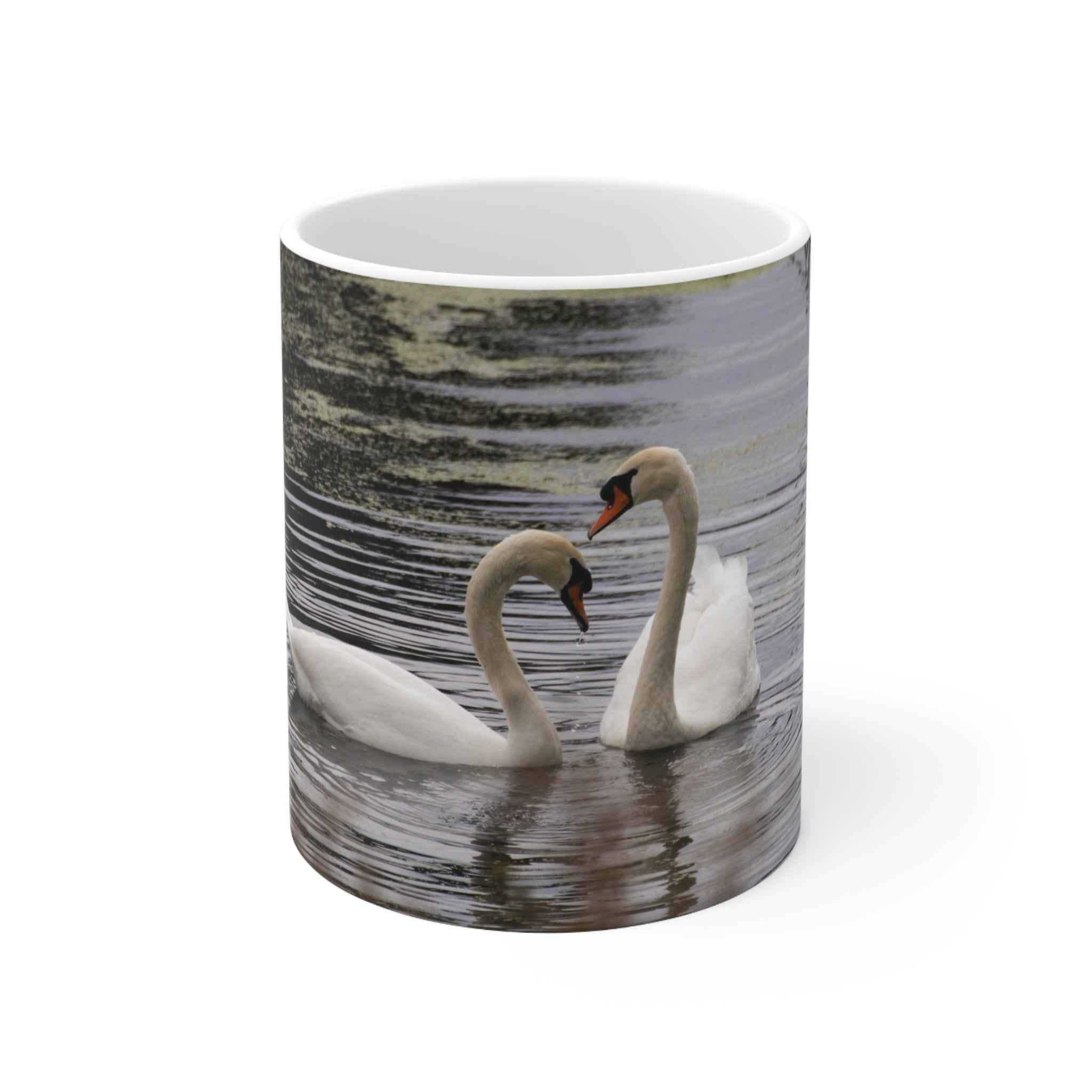 Swan Themed Ceramic Coffee Mug - 11oz & 15oz