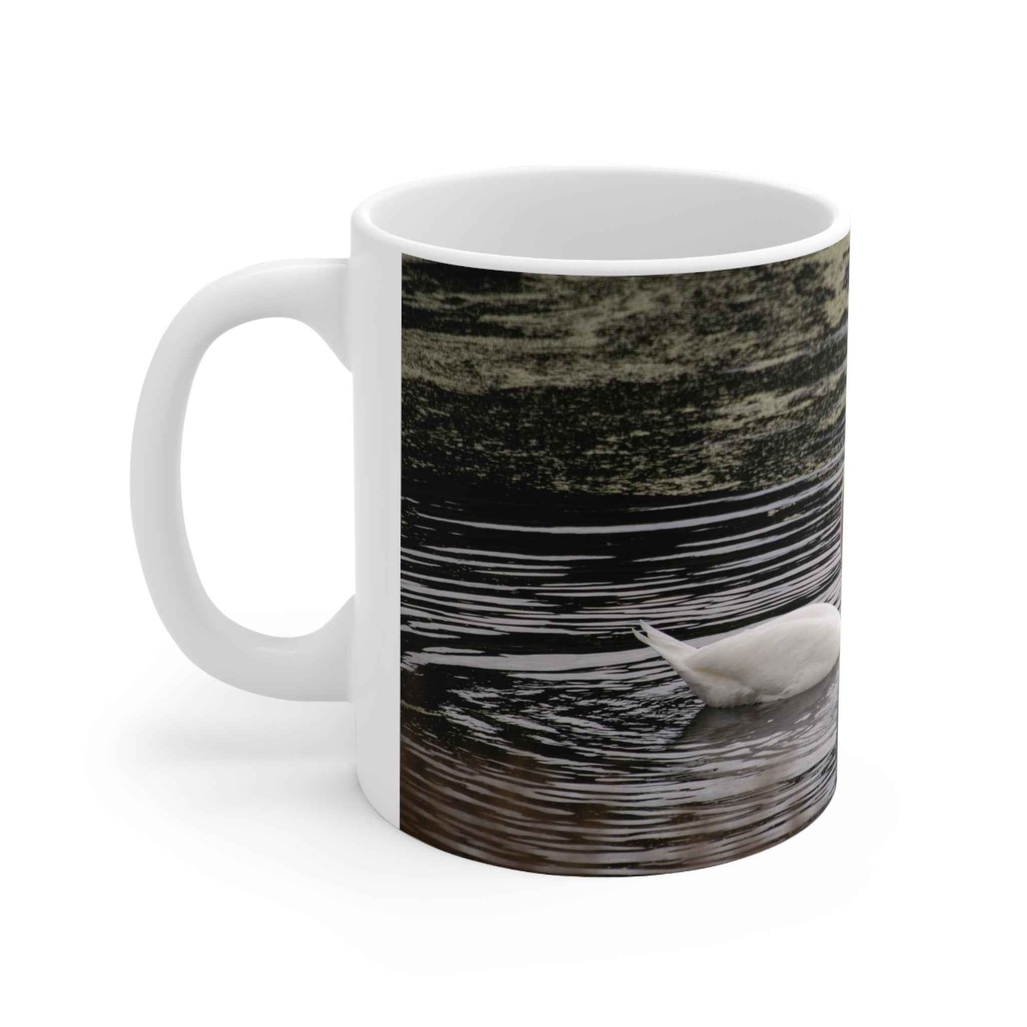 Swan Themed Ceramic Coffee Mug - 11oz & 15oz