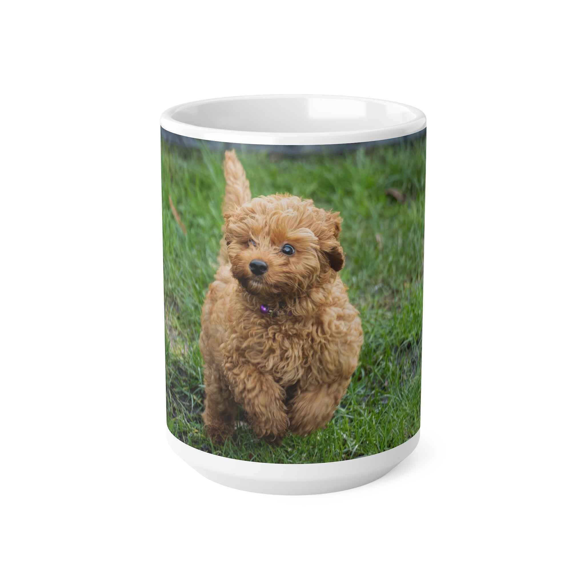 Nala the Puppy Running Cute Coffee Mug - 11oz & 15oz