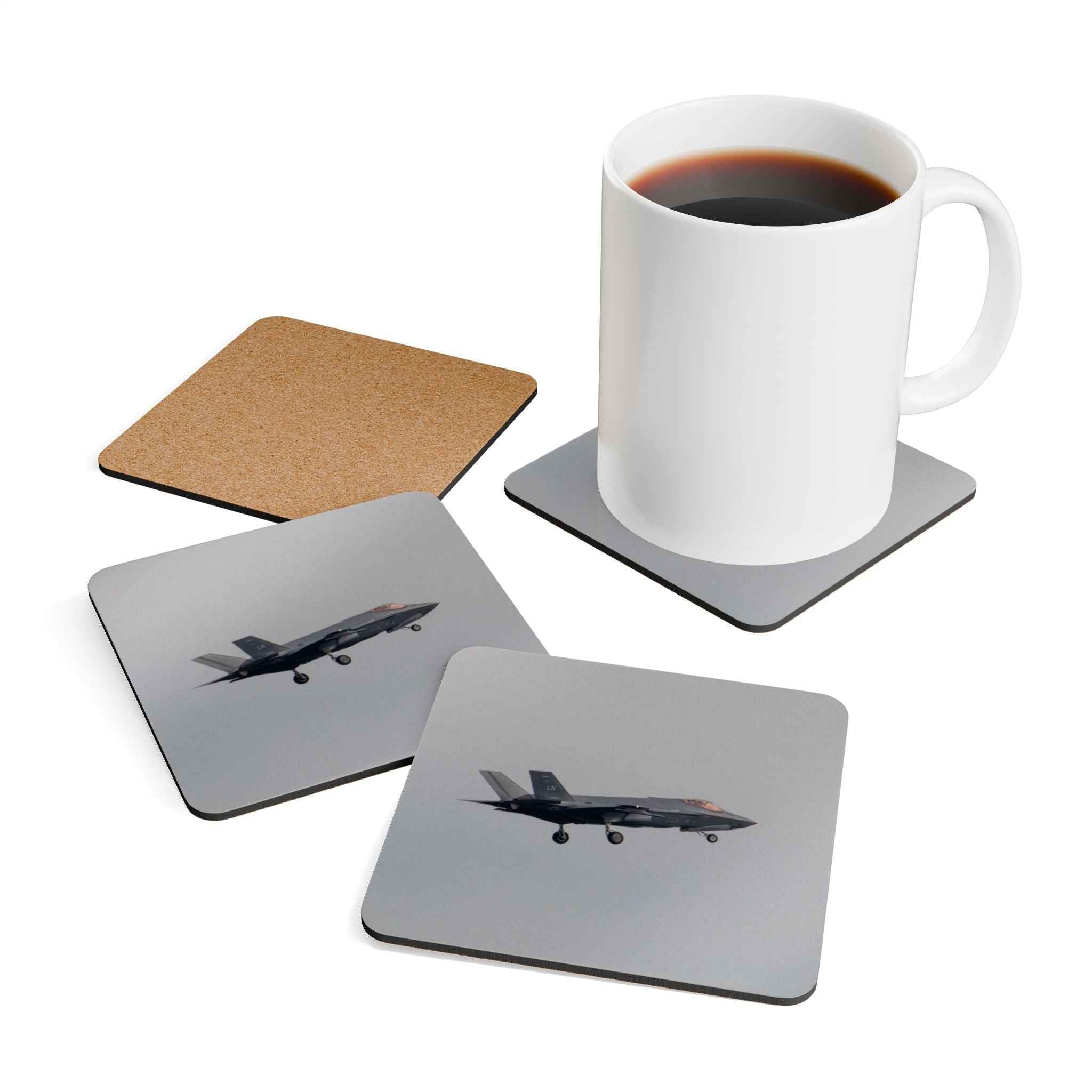 F35 Cork Coaster Set