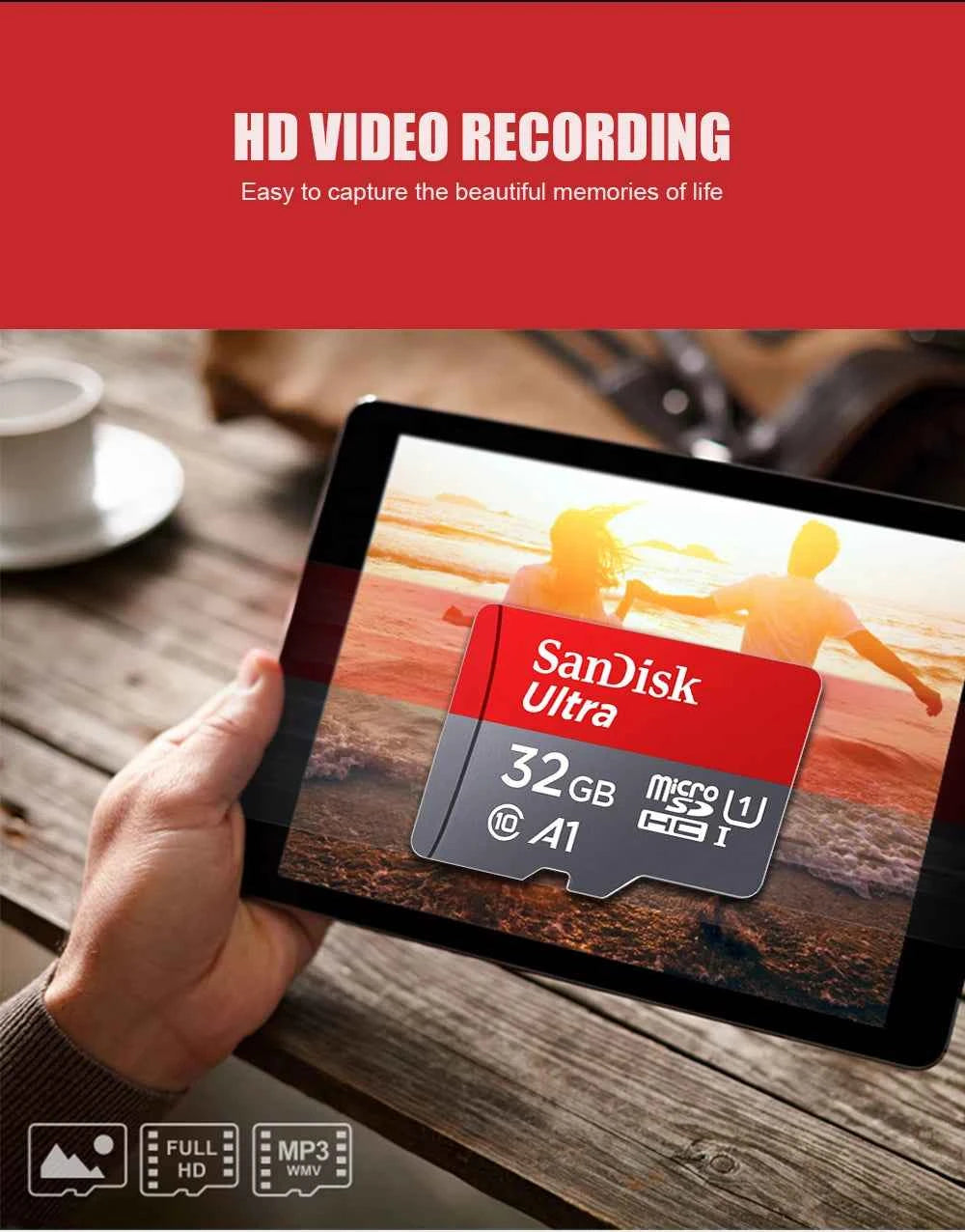 Official SanDisk Micro SD Card 256GB 128GB 64GB 32GB